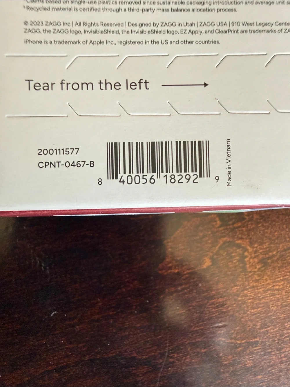 NEW UNOPENED - ZAGG Invisible Shield 5X for iPhone 15 Pro Max